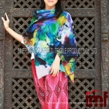 Primavera Verano 2015 Lady Elite Fashion Pashmina Chal Fabricantes Cachemira Chal de lana